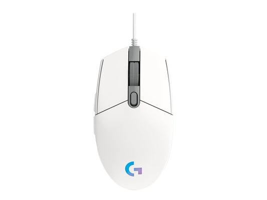 LOGITECH Gaming Mouse G203 LIGHTSYNC Mouse optical 6 buttons wired USB white