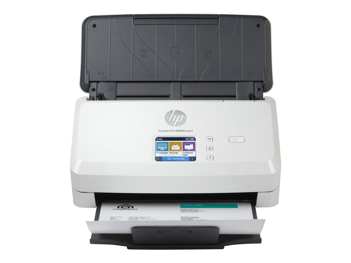 HP Scanjet Pro N4000 snw1 Sheet-feed Document scanner CMOS CIS Duplex 216x3100mm 600x600dpi 40ppm ADF 50sheets 4000scans LAN Wi-Fi