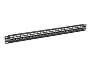 EATON TRIPPLITE 24-Port Cat6a Patch Panel Shielded Feedthrough Rackmount RJ45 1U Patch panel CAT 6a STP RJ-45 X 24 1U 19 TAA