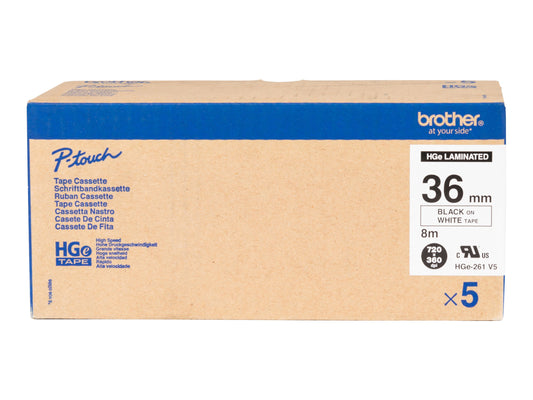 BROTHER HGE261V5 tape 36mmx8m 5 pack