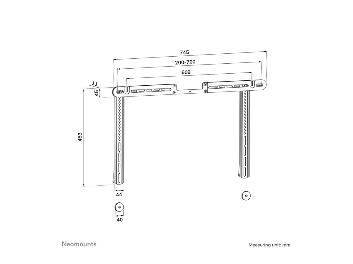 NEOMOUNTS NERO Quadruple monitor arm 10-32p