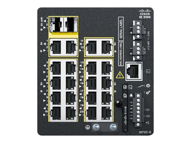 CISCO IE3100 w/18GE Copper 2GE Combo Fixed sys Network Essentials