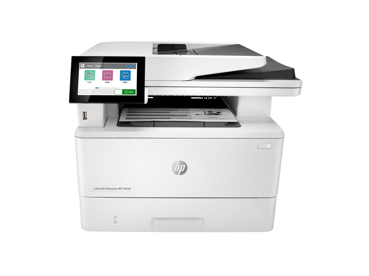 HP LaserJet Enterprise MFP M430f MFP Mono laser 216x297mm A4 38ppm Copy 40ppm Print 350sheets USB LAN
