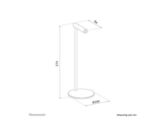 NEOMOUNTS Headphone Stand aluminum