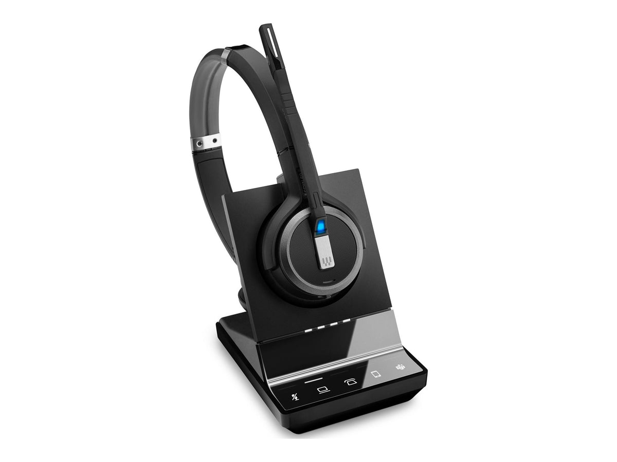 EPOS IMPACT SDW 5066T EU/UK/AUS Wireless DECT Headset UC ready with base station for phone mobile and PC incl dongle Teams certified
