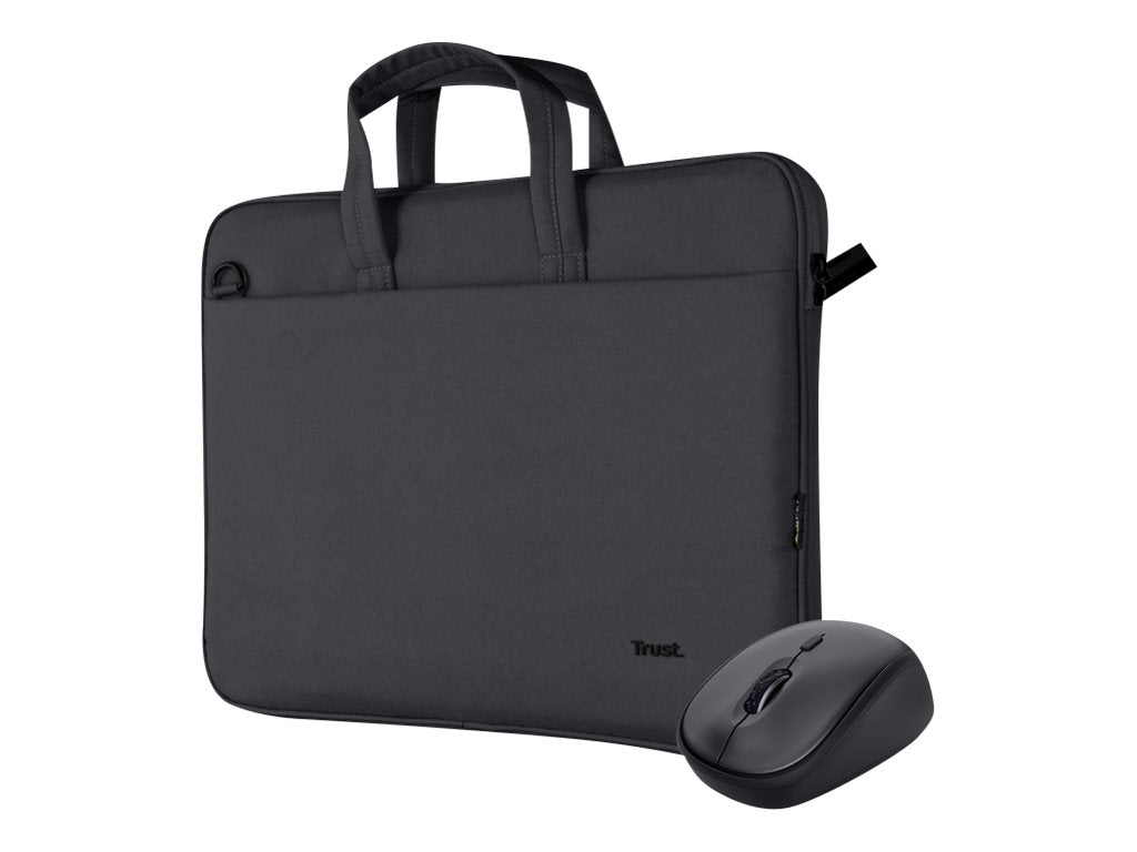 TRUST Bundle sacoche BOLOGNA 16p + souris sans fil YVI+ - Black