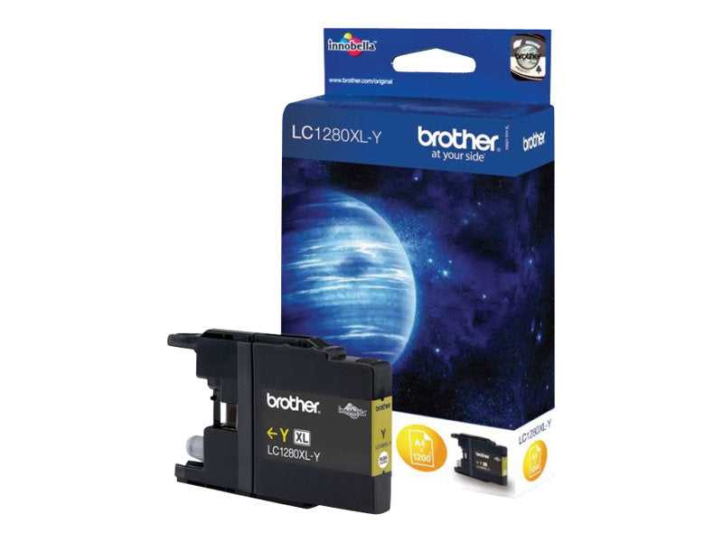 BROTHER LC-1280 cartouche d encre jaune très haute capacité 1.200 pages 1-pack blister sans alarme