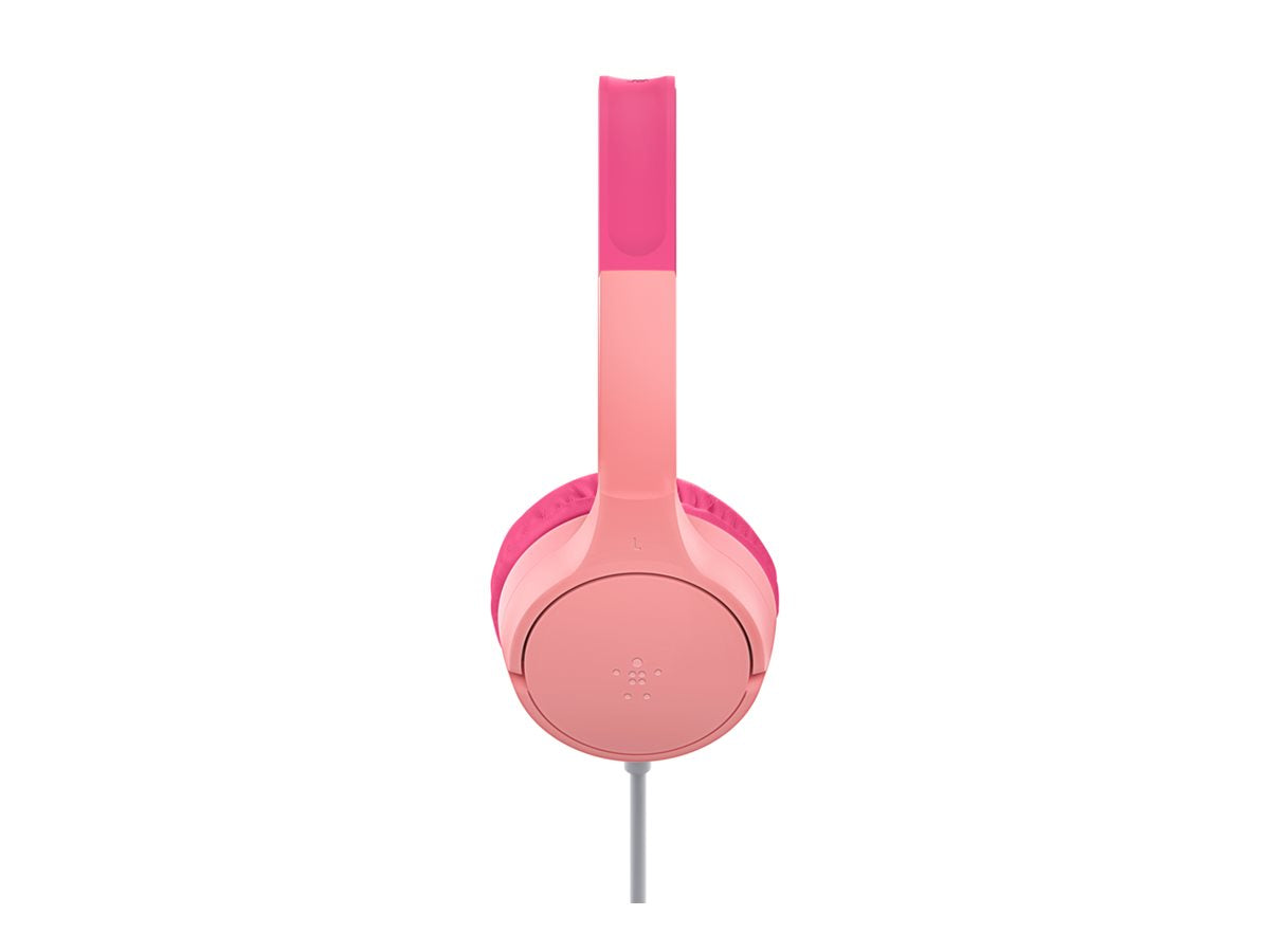 BELKIN SoundForm Mini Wired On-Ear Headphones USB-C & 3.5mm Pink