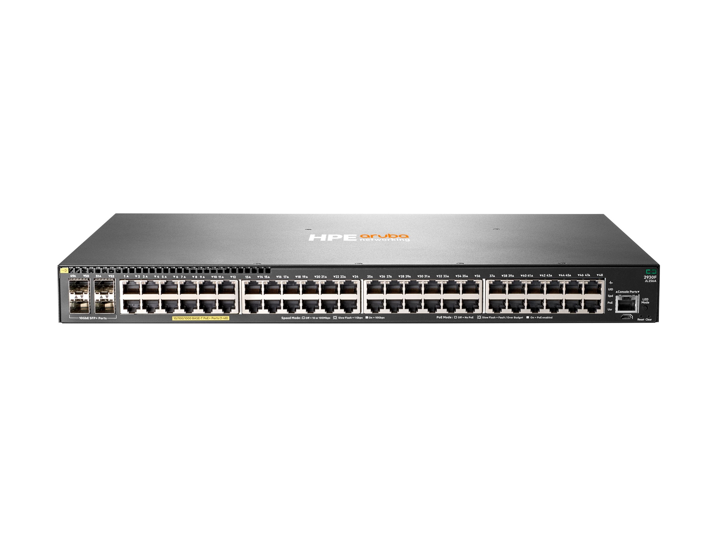 HPE Aruba 2930F Switch 48G PoE+ 4SFP+ Europe English