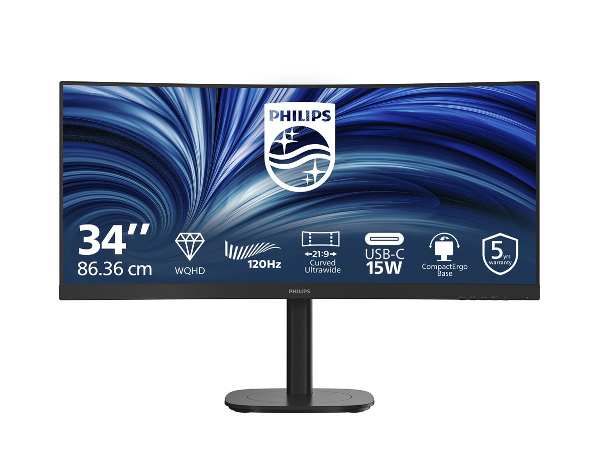 PHILIPS 34B2N3500C 34p 21:9 VA 120Hz 3440x1440 HAS 180mm HDMI 2x 2.1 TMDS DP 1.4