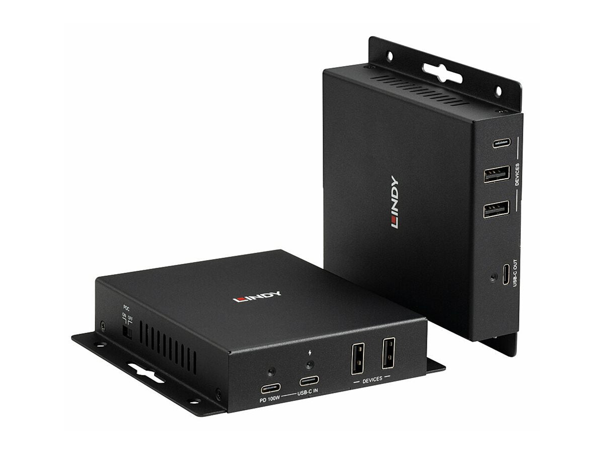 Lindy 39347 Cat.6A Type C 4K60 HDBaseT 3.0 Extender for video and data, 100m