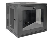 EATON TRIPPLITE 10U Wall Mount Rack Enclosure Server Cabinet w/Swinging Door Acrylic Window Rack cabinet wall mountable BK 10U 19