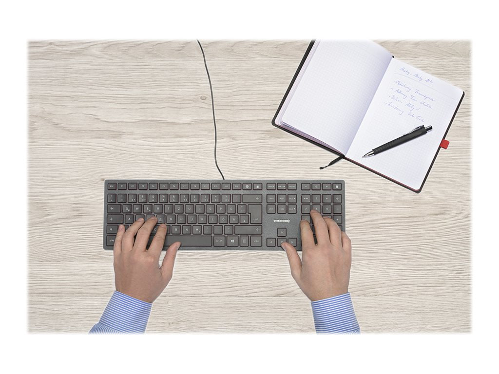 CHERRY KC 6000 SLIM Corded Keyboard - USB - BLACK (DE)
