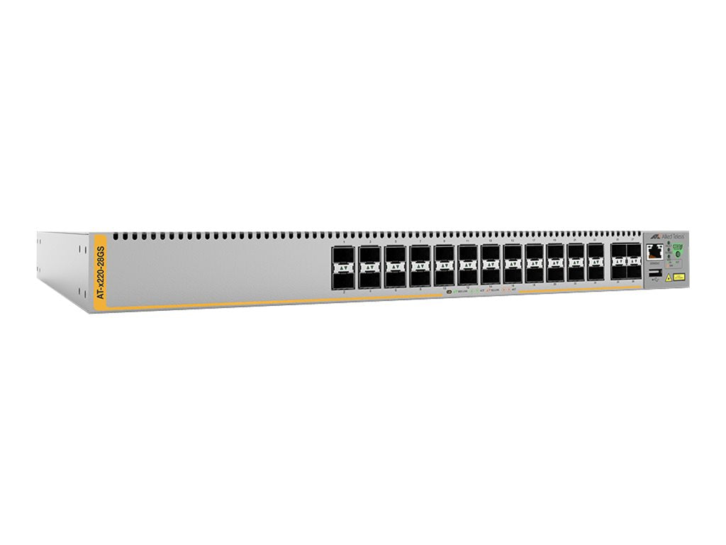 Switch L3, 28 emplacements SFP 100/1000Base-X, alim 230 VAC