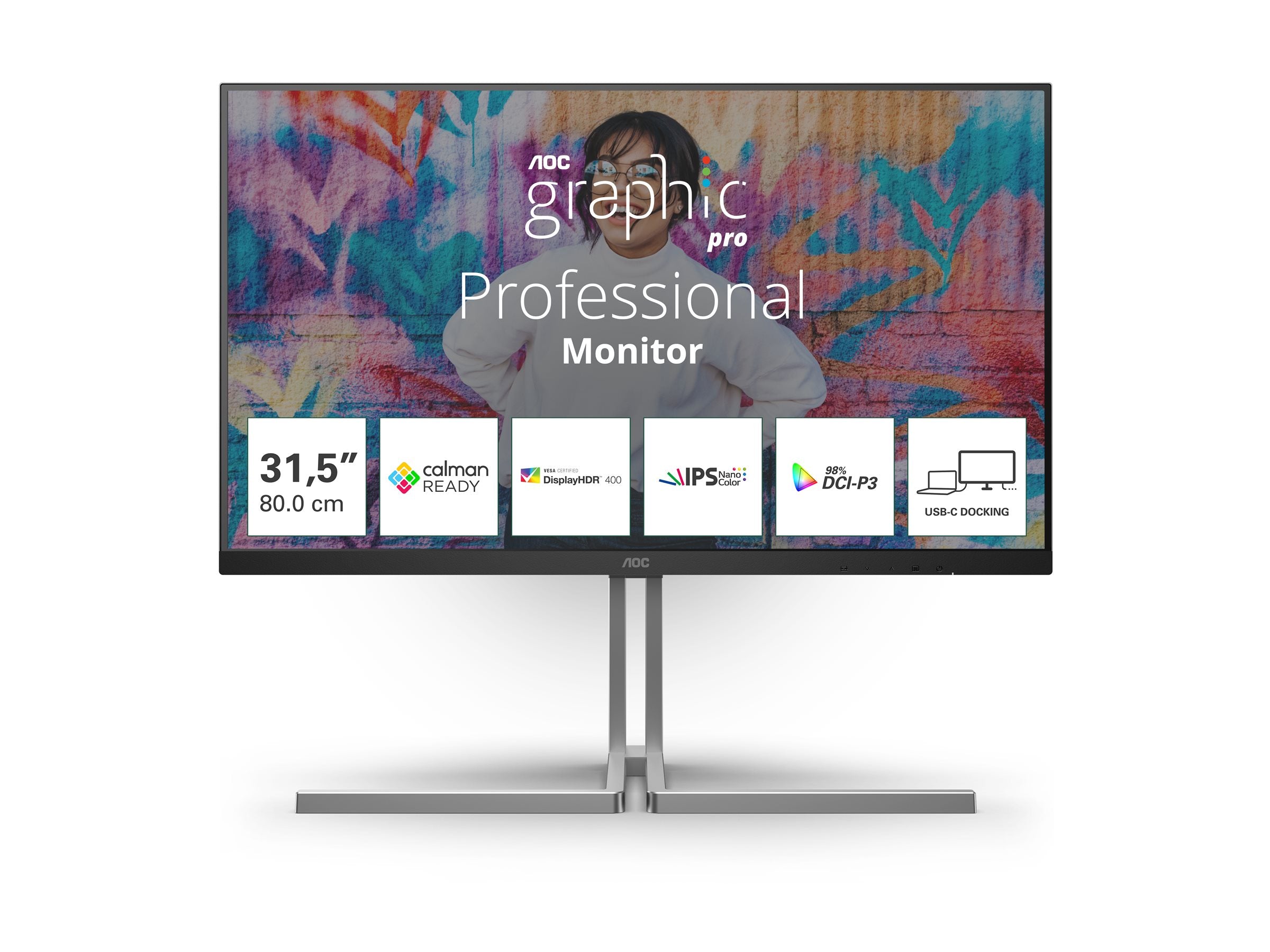 AOC U32U3CV 31.5p Nano IPS WLED UHD 60Hz HDMI