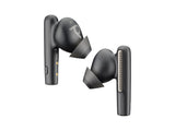 HP Poly Voyager Free 60+ UC Carbon Black Earbuds +BT700 USB-C Adapter +Touchscreen Charge Case