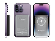 VERBATIM CHARGE N GO MAGNETIC WIRELESS POWER BANK 10000 GREY WCF (P)