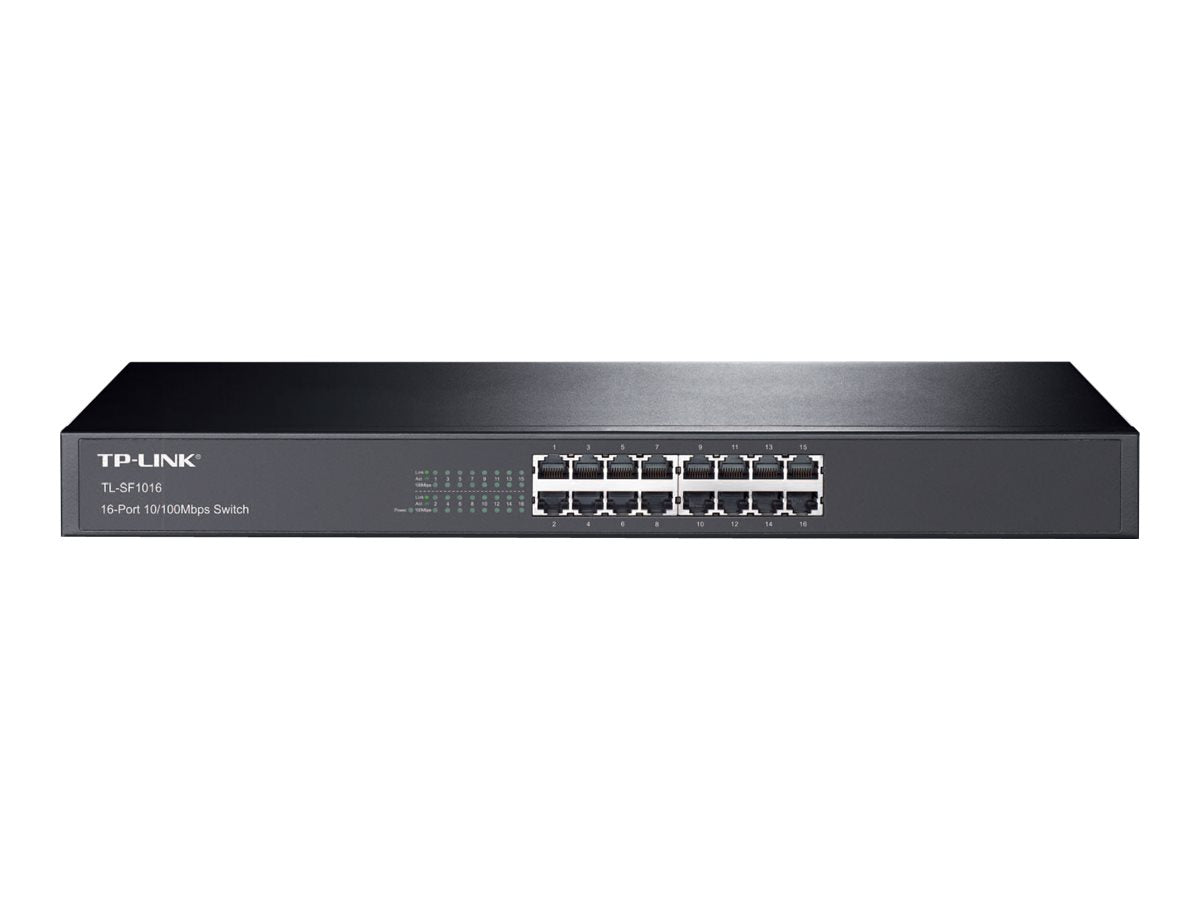 16 p 10/100M Switch 19 inch rack-mount