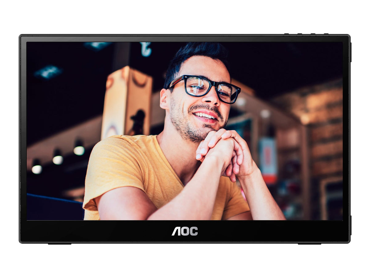 AOC 16T3EA 15.6p IPS 1920x1080 Monitor 4ms 16.9 USB Black/Grey