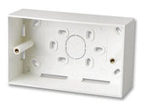 LINDY Surface wall box double UK 147x86x47 white