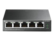 TP-LINK TL-SG1005LP 5-Port Gigabit Desktop Steel Case Switch with 4-Port PoE+ 40W PoE budget