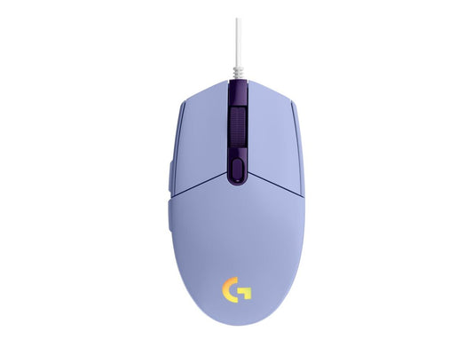 LOGITECH Gaming Mouse G203 LIGHTSYNC Mouse optical 6 buttons wired USB lilac for Komplett Epic Gaming PC a125