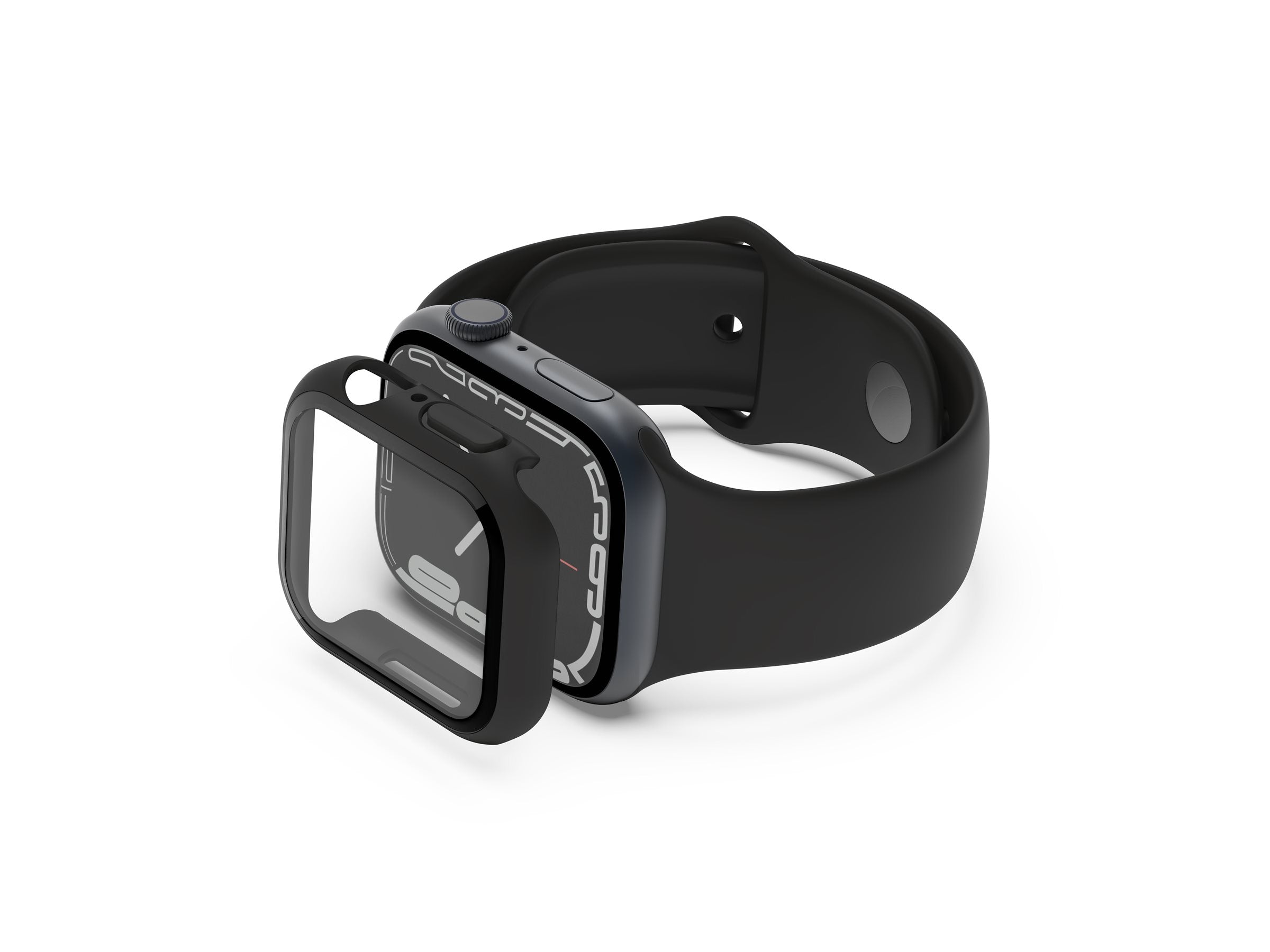 BELKIN TemperedCurve Bumper Screen Protector - Series 4-9/SE - BLK 40/41mm