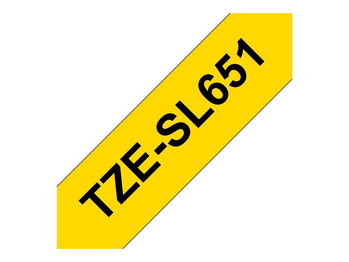BROTHER TZeSL651 tape Black on Yellow 24mm