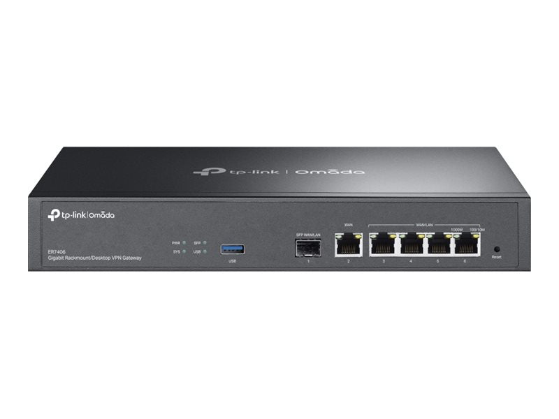 TP-Link ER7406 Routeur connecté Gigabit Ethernet Noir