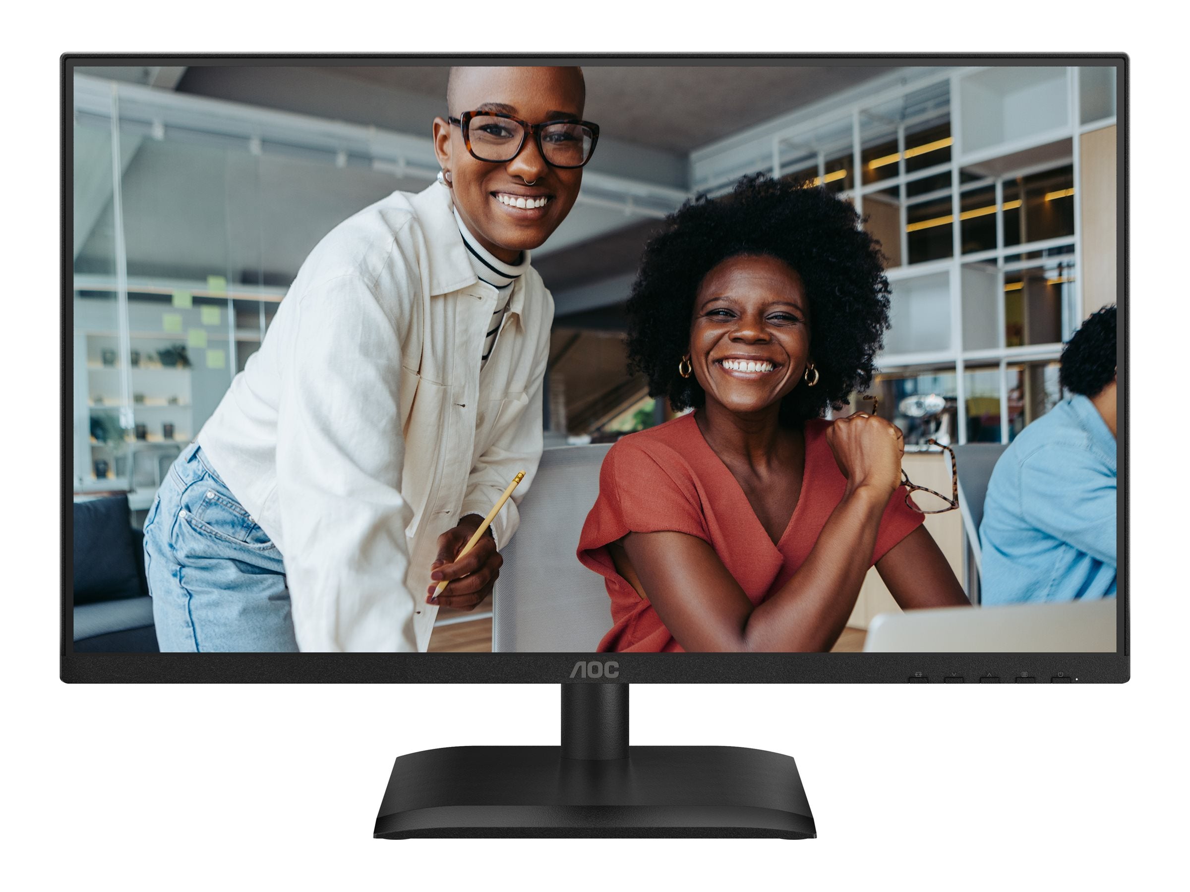 AOC 24E4CV - Écran LED - 24"-1920 x 1080 Full HD @ 120 Hz - IPS - 300 cd/m² - 1500:1 - 4 ms - HDMI, DP, USB-C - HP - GAR 5 ans