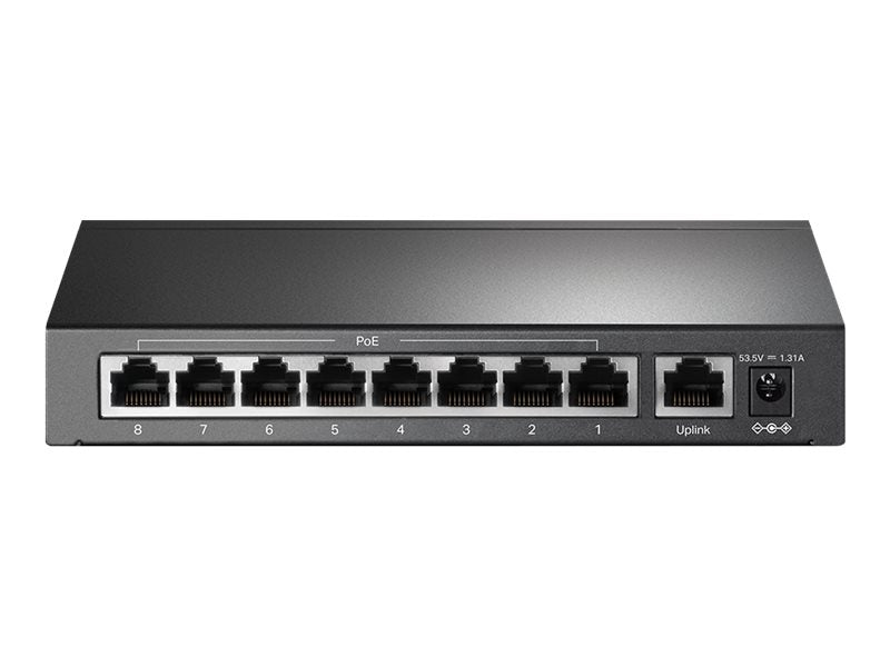 9-Port Desktop Switch 8-Port PoE+