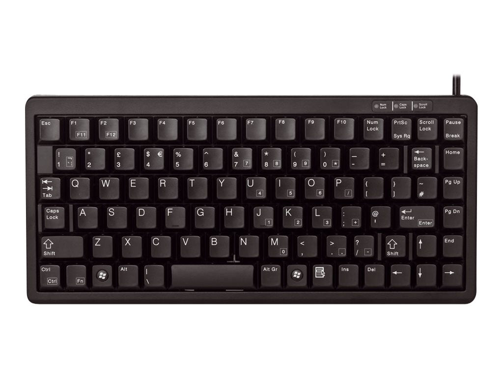 CHERRY Compact corded Keyboard USB black (GB)