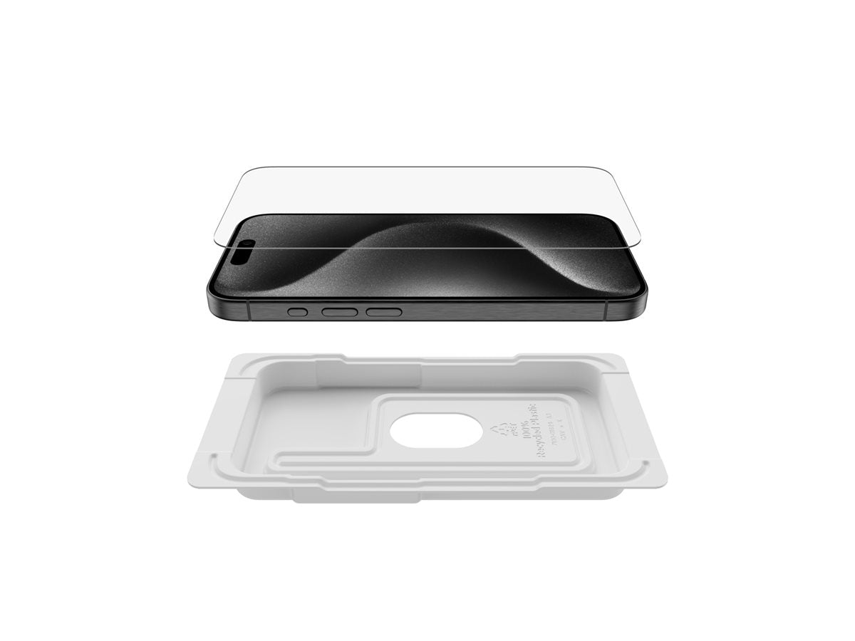 BELKIN ScreenForce Pro TemperedGlass AM Screen Protection for iPhone 15 Pro