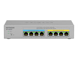 NETGEAR MS108UP 8Port Ultra60 PoE++ Multi-Gigabit 2.5G Ethernet Unmanaged Switch with 230W PoE-Budget 1G/2.5G-Ports Desktop/Wallmnt