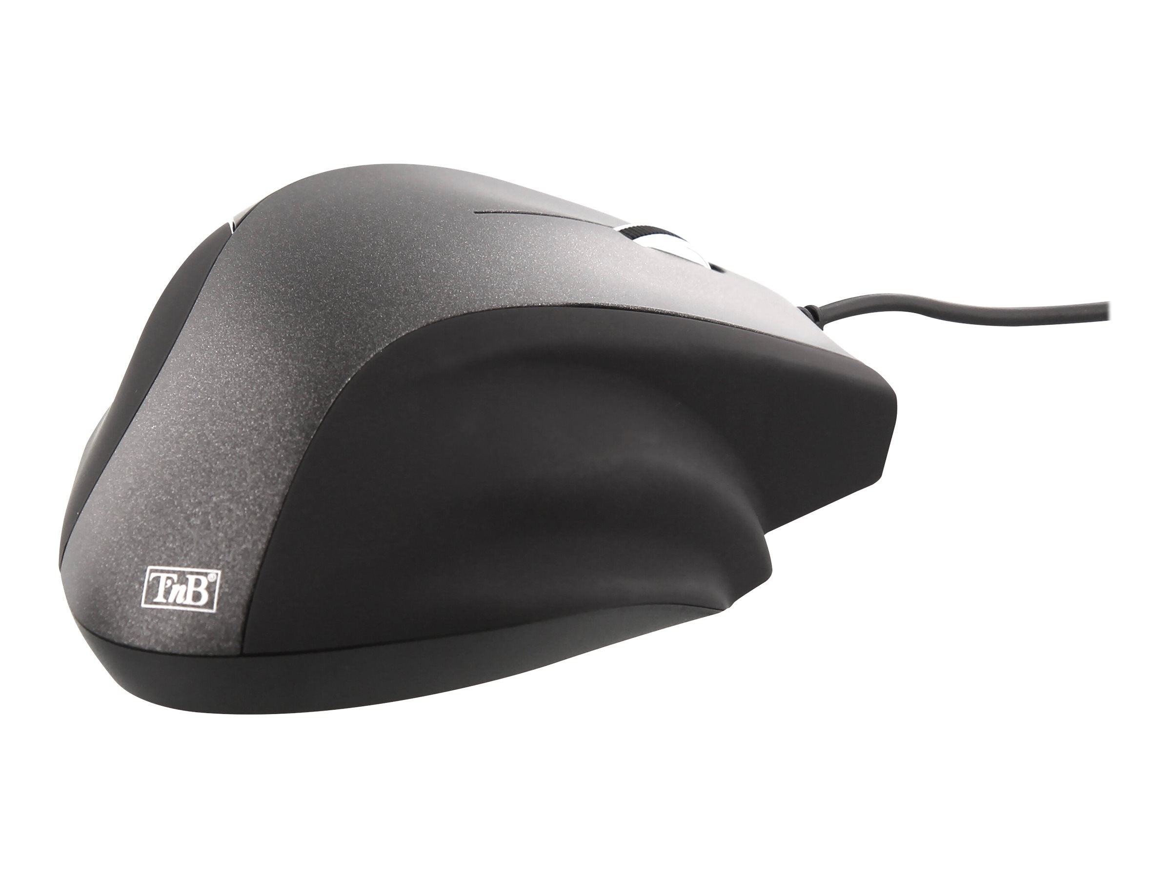 TNB ERGO Line Wired Ergonomic Mouse Black Optimized Design For Comfortable Use