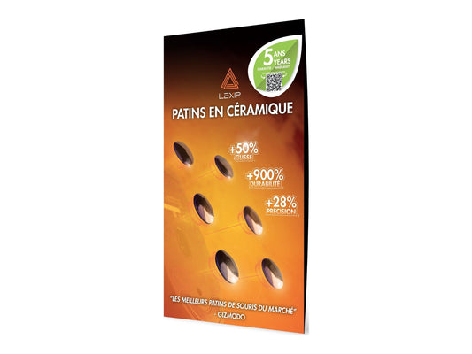 LEXIP - MO42 - PATINS CERAMIQUES POUR SOURIS - FR PC/MAC