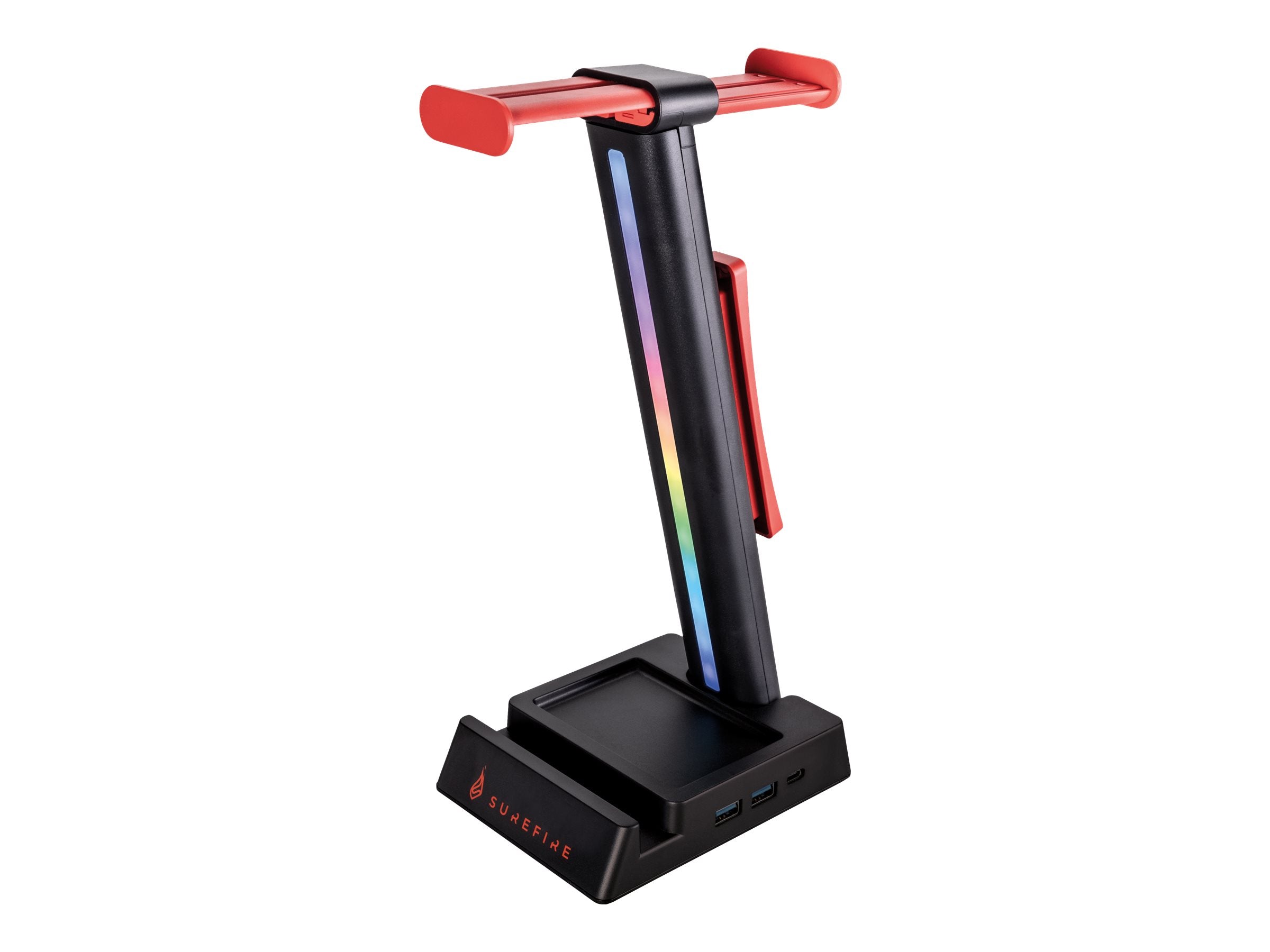 VERBATIM SUREFIRE VINSON N2 DUAL BALANCE GAMING RGB MULTI-FUNCTION HEADSET STAND BLACK WCF (P)