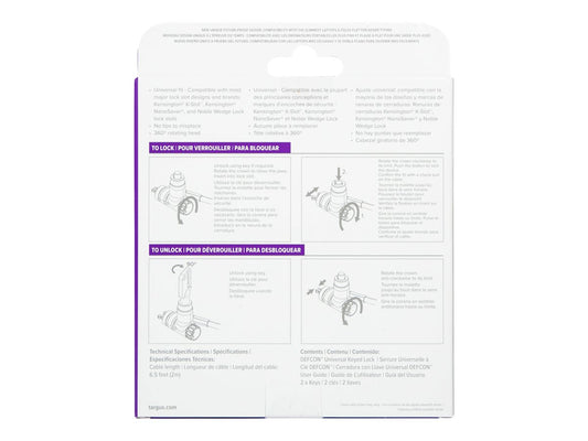 TARGUS Ultimate Keyed Retail Cable Lock