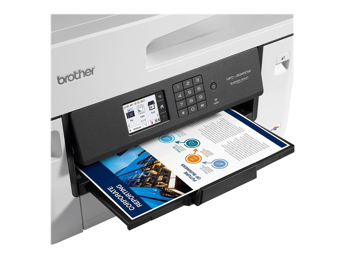 BROTHER Imprimante multifonction jet dencre couleur professionnelle 4-en-1 Business Smart impression jusquau format A3 28ipm ISO
