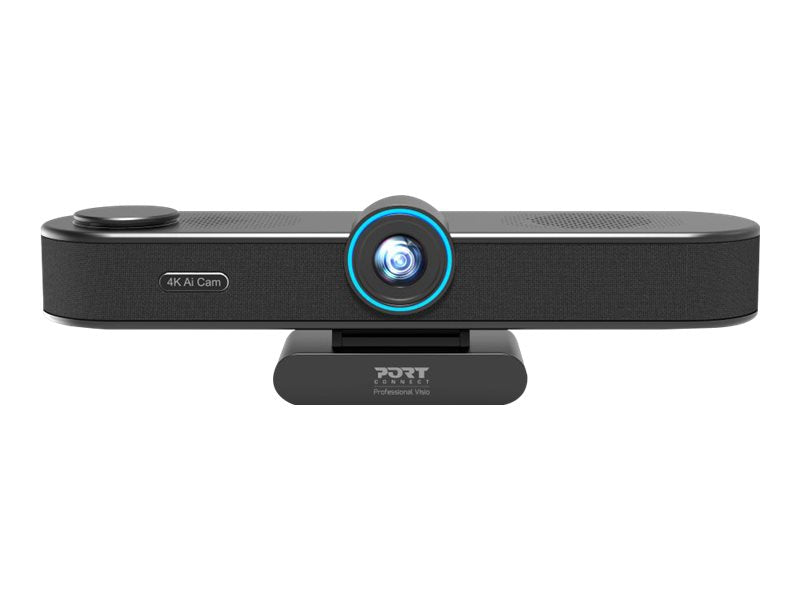 PORT DESIGNS 4K Conference Camera With Autoframing All-In-One Conference Cam Regroups Camera + Microphone + Speaker
