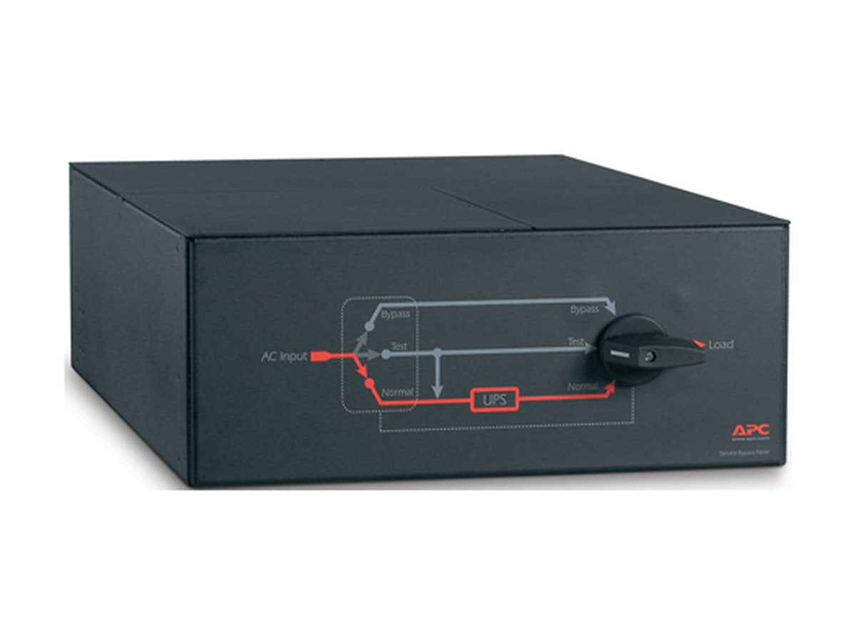 APC Service Bypass Panel Bypass switch rack-mountable AC 200/240V output connectors 3 4U 19 Black