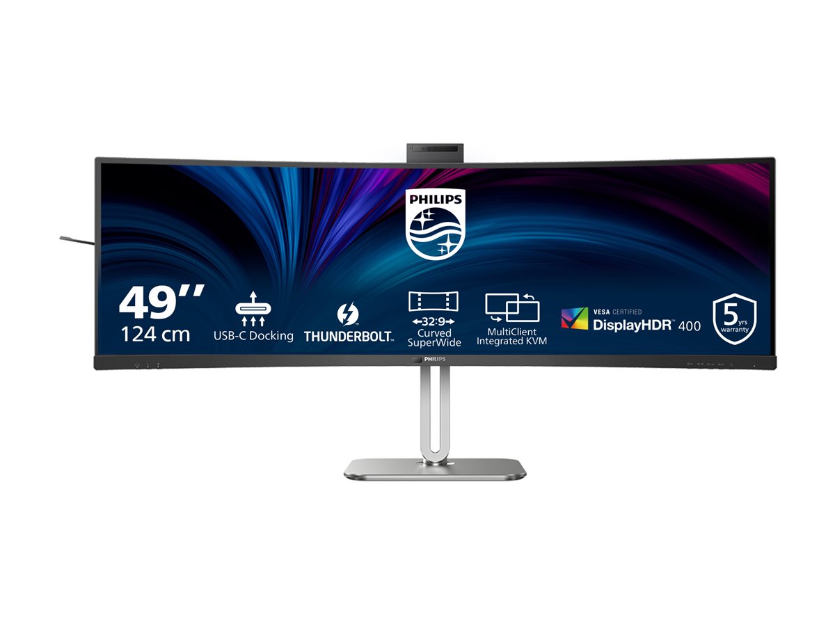 PHILIPS 49B2U6903CH/00 48.8p 5120x1440 VA Curved H/A 170mm SUPERWIDE USB-C 75Hz DP 2xHDMI USB HUB SPEAKERS webcam