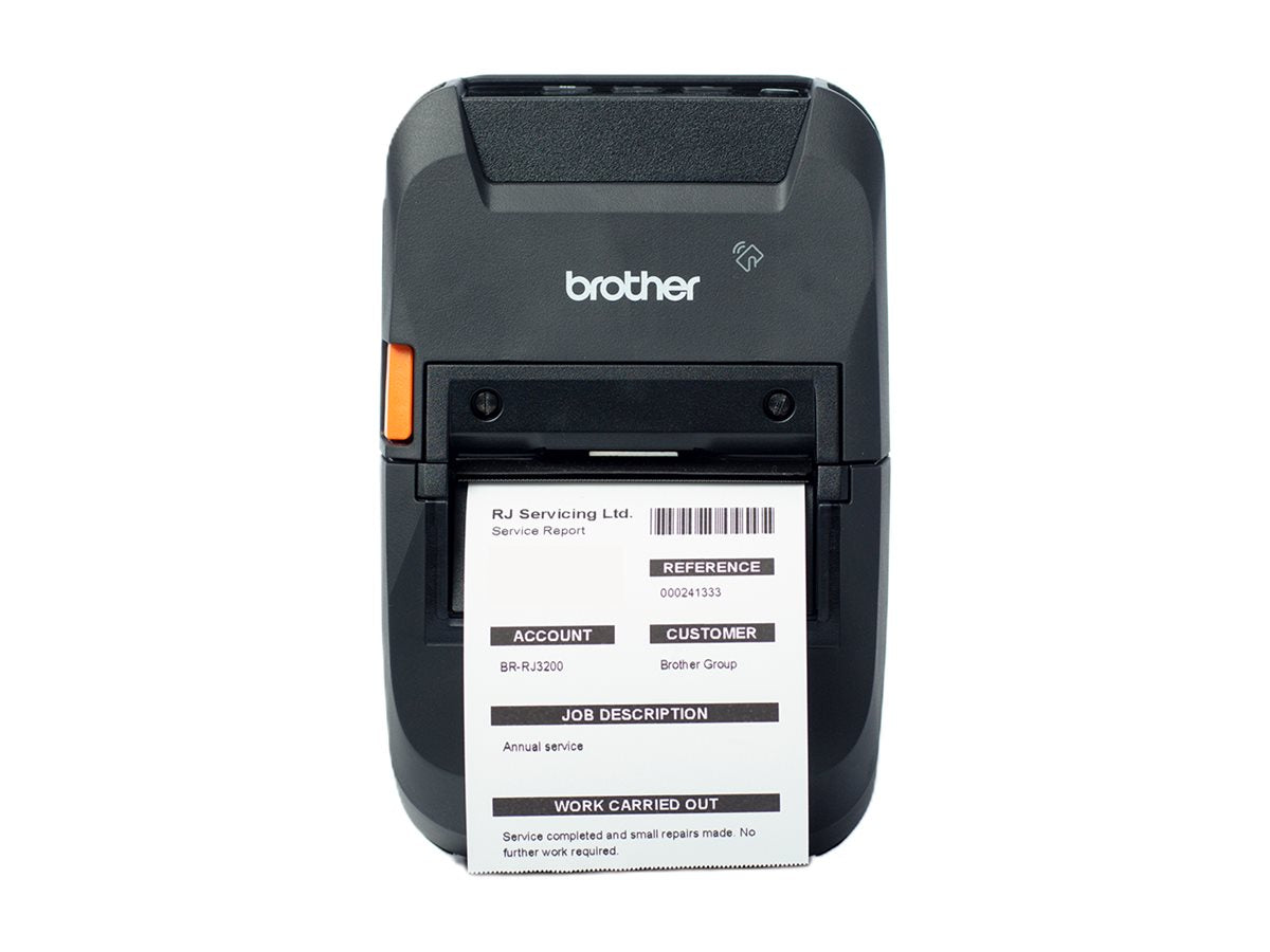 BROTHER Imprimante détiquettes mobile 3 pouces USB-C Bluetooth MFi batterie incluse et adaptateur secteur en option et non fourni