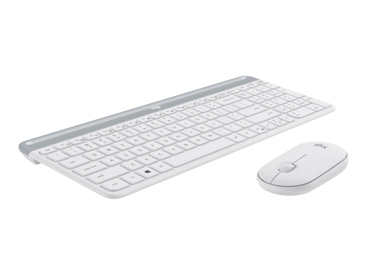 LOGITECH Slim Wireless Keyboard and Mouse Combo MK470 OFFWHITE (FR)