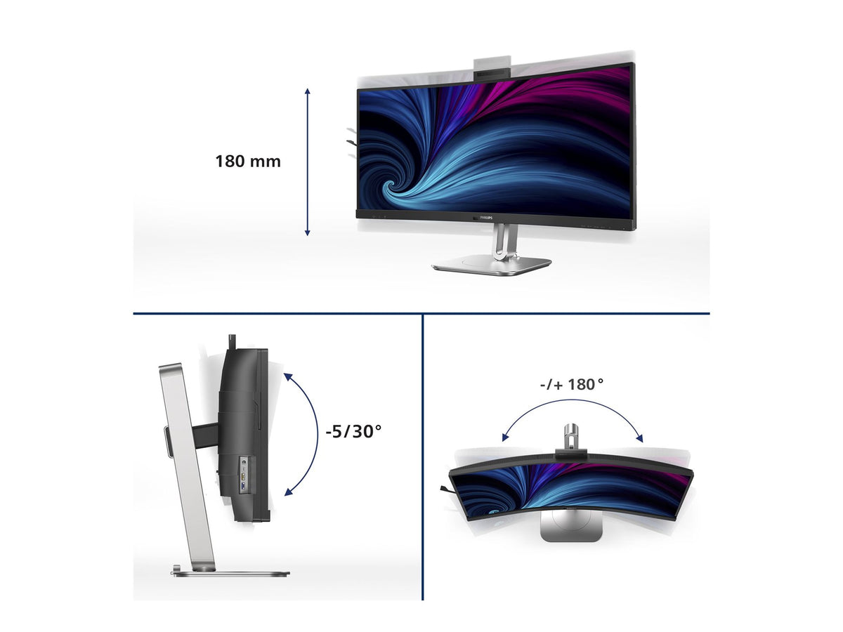 PHILIPS 34B2U6603CH 34p Curved 3440x1440 2xHDMI DP USB