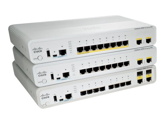 CISCO Catalyst 2960C PD Switch 8 FE 2 x 1G LAN Base REFURBISHED