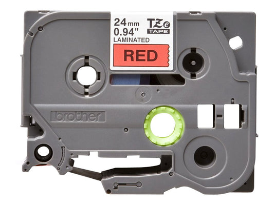 BROTHER P-TOUCH TZE-451 noir sur rouge 24mm