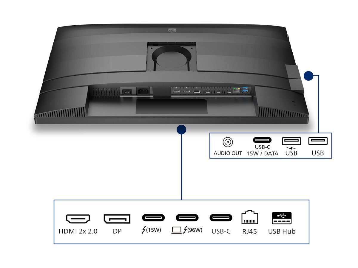 PHILIPS 27B2U6903/00 Ecran 27p UHD LED 16:9 IPS 75Hz 2xHDMI 2.0 DP 1.4 USB-C 3.2 Gen2
