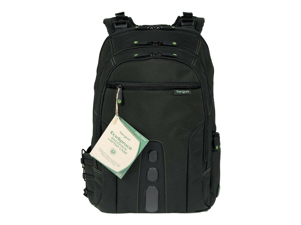 TARGUS Sac a Dos Jusqu a 15.6p ecologique noir Nylon Recycle P.E.T. 900D garantie a vie
