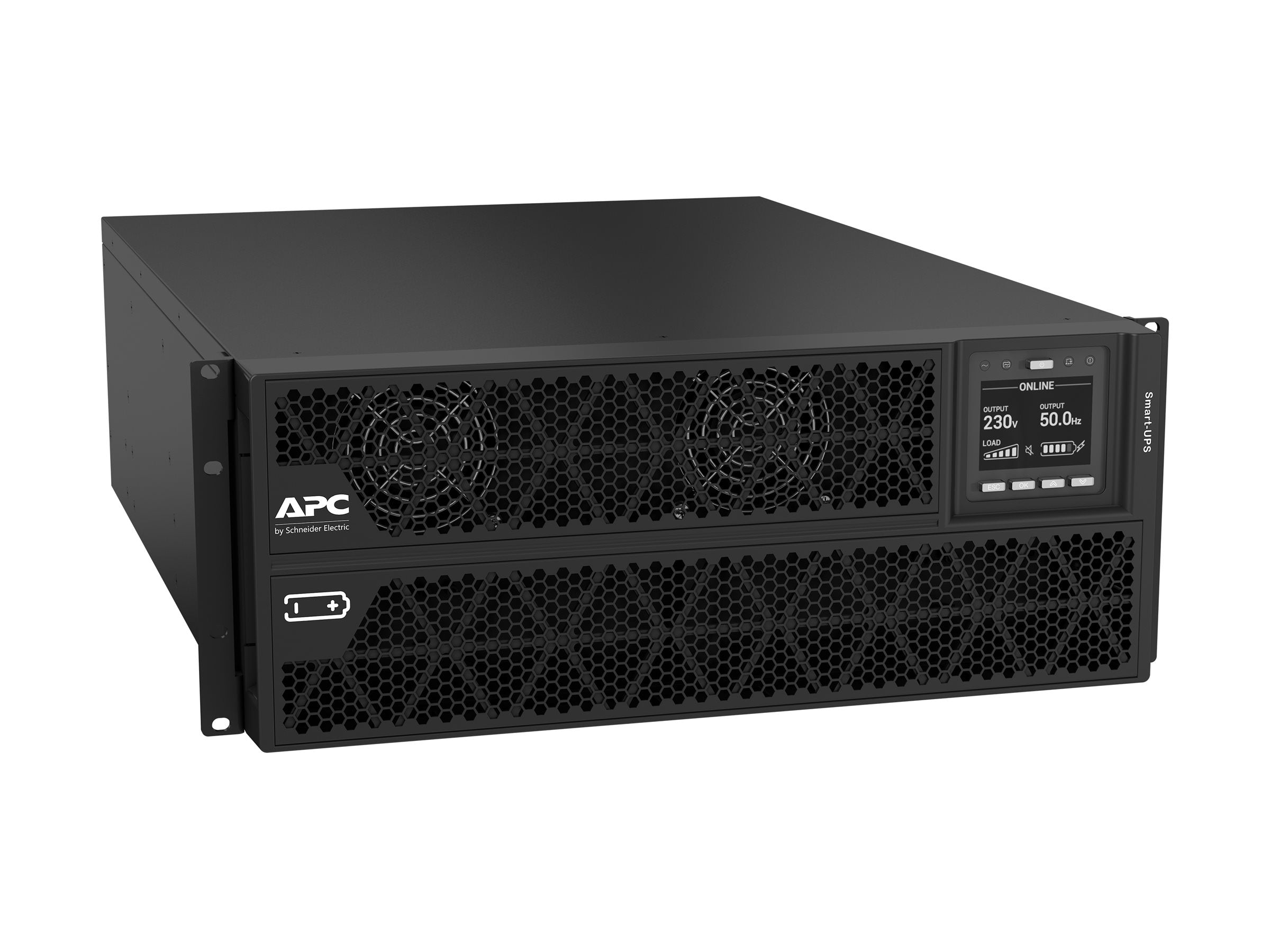APC Smart-UPS RT 6KVA UPS rack-mountable / external AC 230V 6 kW 6000VA RS-232 USB output connectors 8 4U